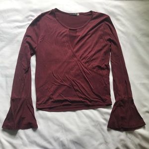 Keyhole Bell Sleeve Top